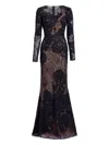 Elie Saab Bead-embellished Maxi Dress In Black