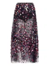 Elie Saab Bead-embellished Skirt In Multi