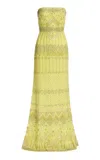 Elie Saab Bead Embroidered Long Dress