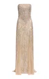 Elie Saab Bead Embroidered Long Dress