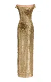 Elie Saab Bead Embroidered Long Dress