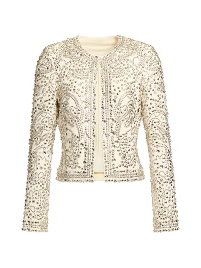 Elie Saab Bead-embellishment Jacket In Neutral
