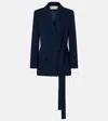 Elie Saab Belted Blazer In Blue