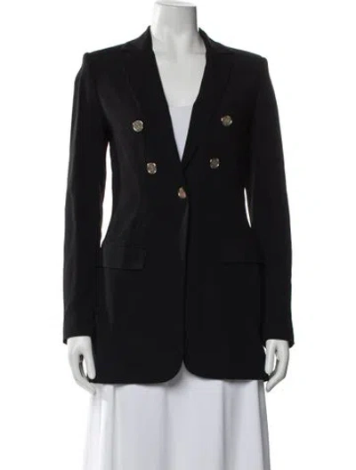 Pre-owned Elie Saab Blazer In Black