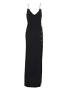 Elie Saab Embellished Bow-detail Cady Gown In Black