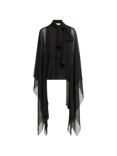 Elie Saab Bow-tie Shirt In Black