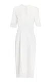 Elie Saab Cady & Lace Midi Dress