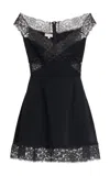 Elie Saab Cady & Lace Short Dress