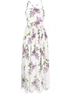 ELIE SAAB CADY FLORAL-PRINT MIDI DRESS