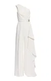 Elie Saab Cady Jumpsuit With Monogram Accessory