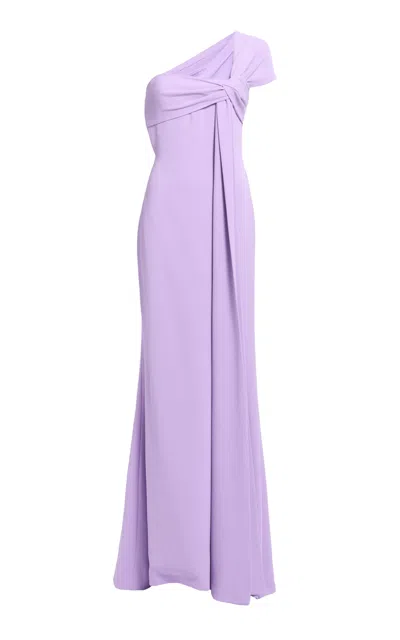 Elie Saab Cady Long Dress In Purple