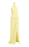 Elie Saab Cady Long Dress In Yellow
