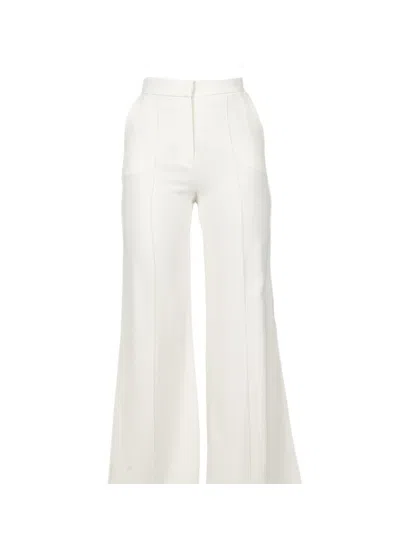 Elie Saab Cady-texture Trousers In White