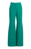 Elie Saab Cady Wide-leg Pants In Green