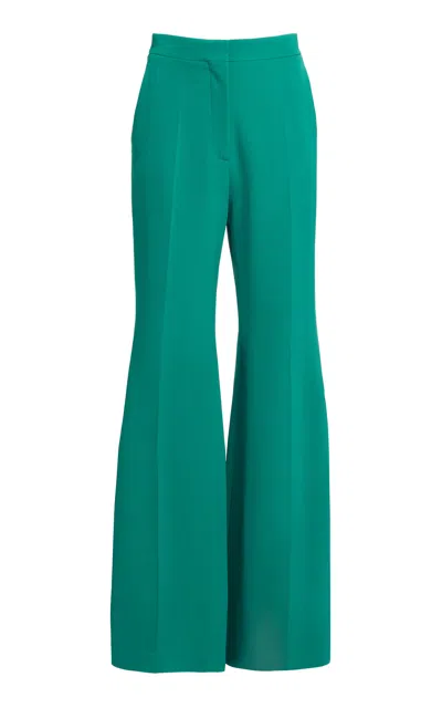 Elie Saab Cady Wide-leg Pants In Green