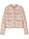 Elie Saab Camaleonte Sequinned Jacket In Pink