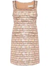 Elie Saab Camaleonte Sequinned Minidress In 中性色