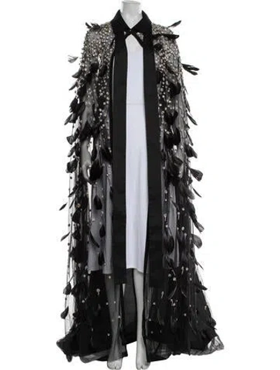 Pre-owned Elie Saab Cape In Black