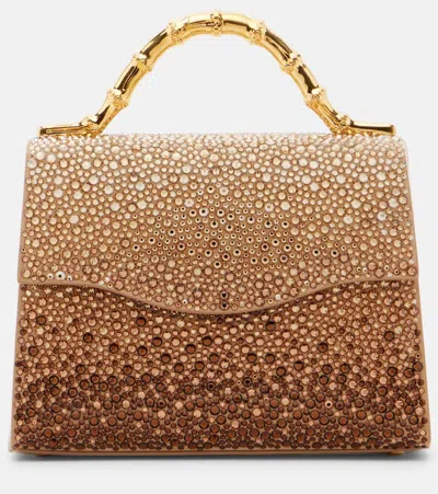 Elie Saab Coquette Embellished Top-handle Bag In Gold