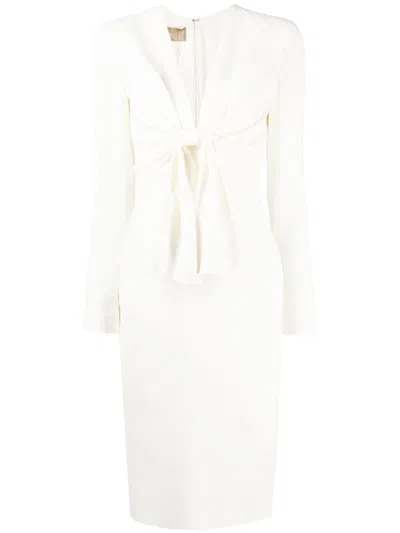 Elie Saab Klassisches Midikleid In White