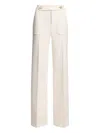 Elie Saab Crepe Trousers In White