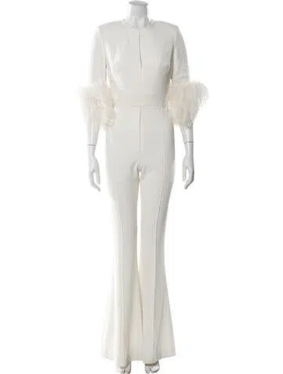 Pre-owned Elie Saab Crew Neck Jumpsuit In Neutral