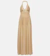 Elie Saab Crochet Cotton And Silk Maxi Dress