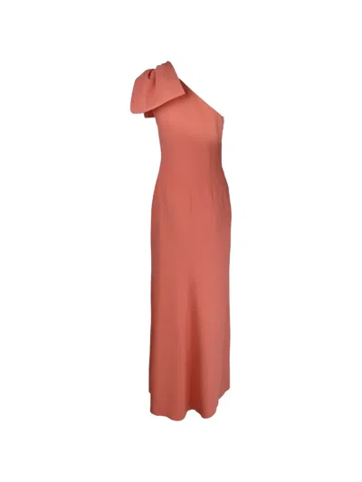 Elie Saab Crystal-embellished One-shoulder Maxi Dress In Pink