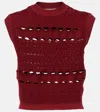 Elie Saab Crochet Crop Top Fireball Lilys Crochet In Red