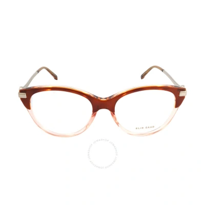 Elie Saab Demo Cat Eye Ladies Eyeglasses Es 056 00t4 52 In Demo Lens