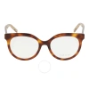Elie Saab Demo Cat Eye Ladies Eyeglasses Es 093 086 51 In N/a