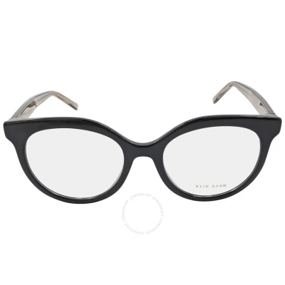 Elie Saab Demo Cat Eye Ladies Eyeglasses Es 093 807 51 In Black