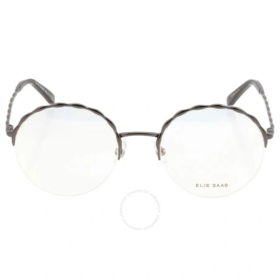 Elie Saab Demo Round Ladies Eyeglasses Es 053 0kj1 53 In Demo Lens