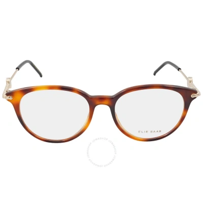 Elie Saab Demo Round Ladies Eyeglasses Es 090 086 49 In N/a