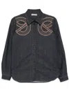 Elie Saab Denim Shirt In 蓝色