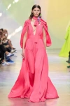 Shop Elie Saab Double Georgette Gown In Pink