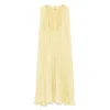 Elie Saab Pleated Maxi Dress