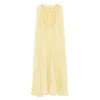 Elie Saab Pleated Maxi Dress