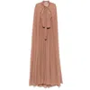 Elie Saab Silk Gown In Brown