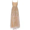 Elie Saab Arboreal Embroidered Gown In Brown/gold
