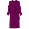 Elie Saab Cady Midi Dress In Purple