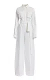 Elie Saab Drill Jumpsuit In Neutral