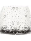 Elie Saab Dynamic Printed Shorts With Contrasting Hem In White