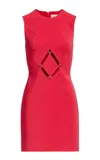 Elie Saab Embellished Cut Out Cady Short Dress