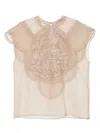 Elie Saab Embroidered Blouse
