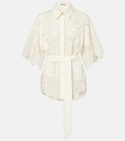 Elie Saab Besticktes Hemd In Weiss