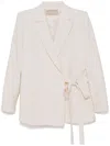 ELIE SAAB EMBROIDERED CADY BLAZER