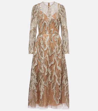 Elie Saab Besticktes Cocktailkleid