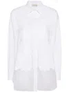 Elie Saab Embroidered Cotton Shirt In White