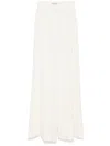 Elie Saab Embroidered Flared Trousers In Nude